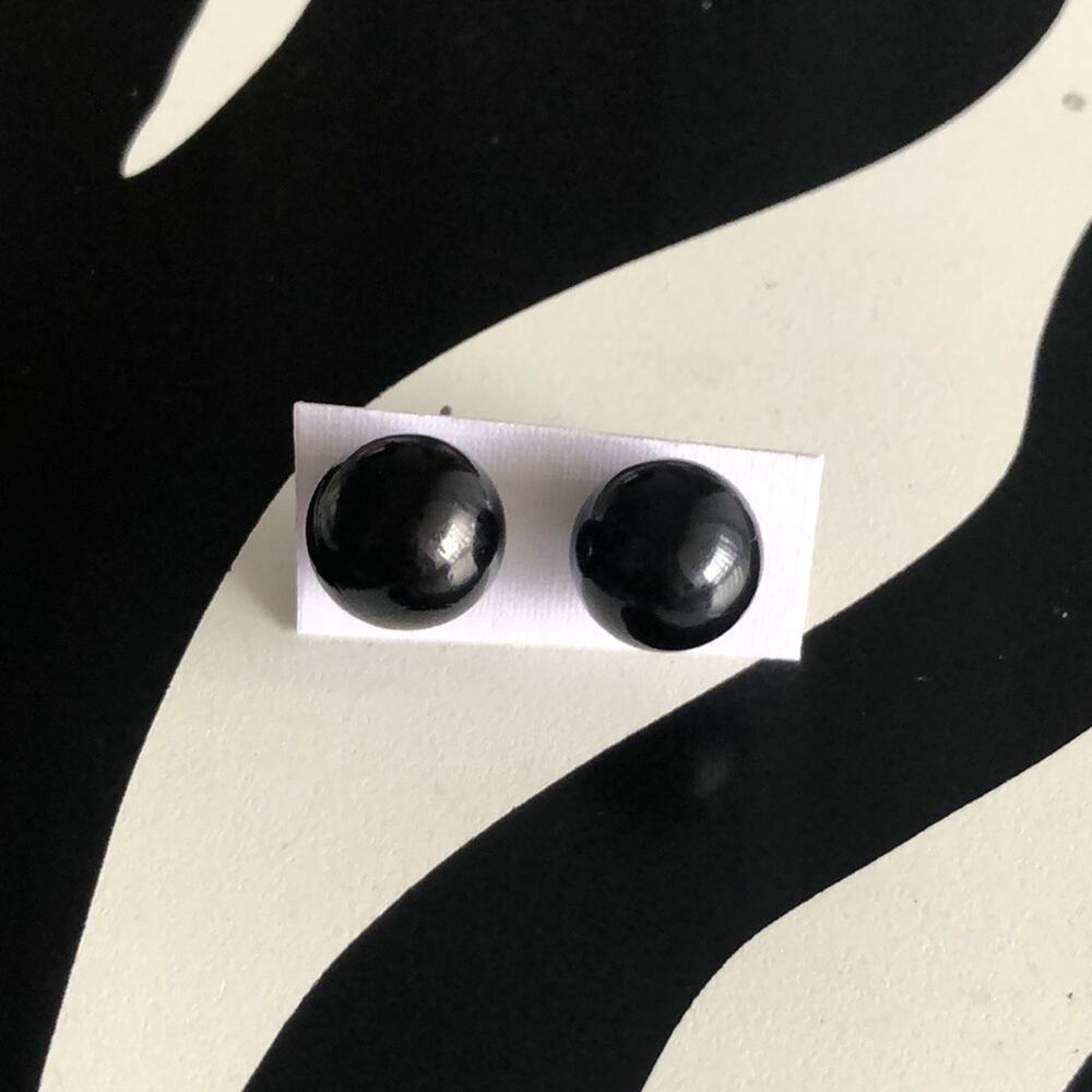 4 for $20 Black Ball Stud Earrings